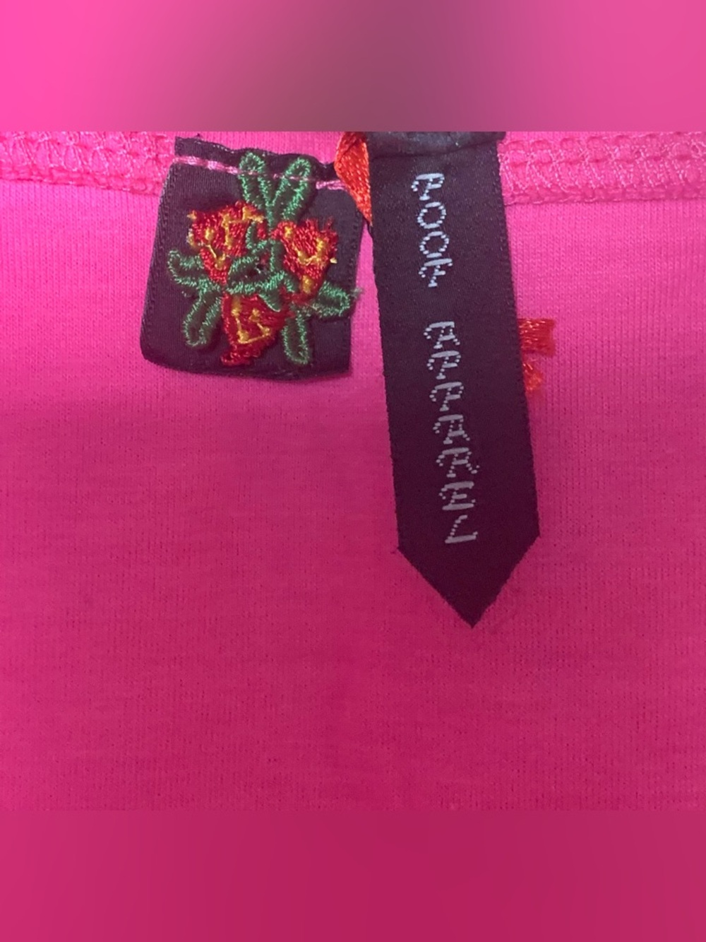 Poof Apparel Womens Pink Soft cross front waist Stretch Mini Skirt NEW - Picture 3 of 6